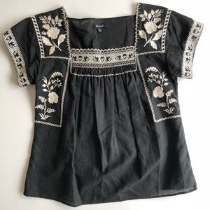 Madewell Embroidered Wildfield Top